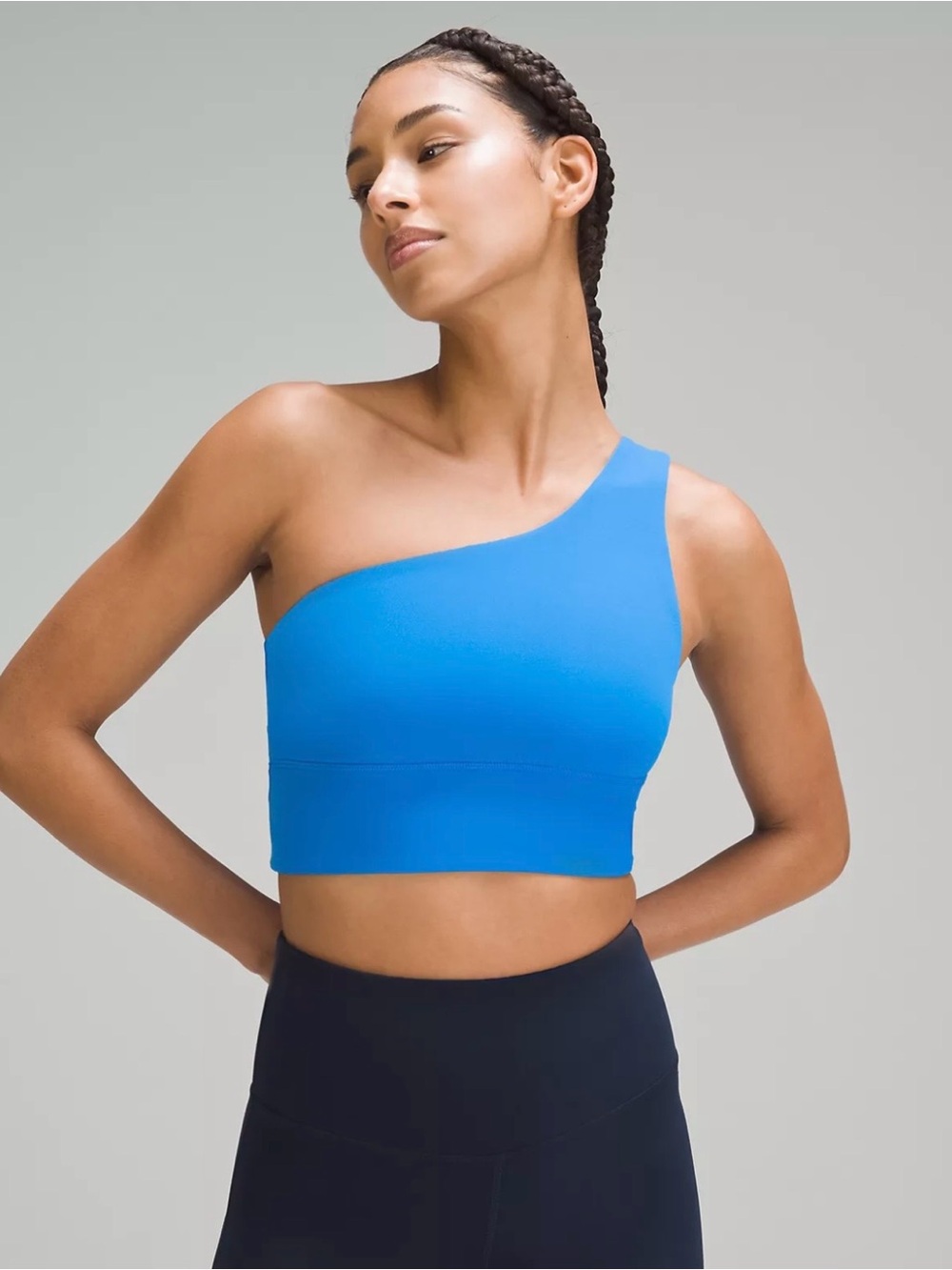 Lululemon one shoulder workout top in pool size size 6